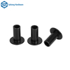 Customized Round Head Semi Hollow Iron Plated Black Zinc Rivets for Industrial Cabinets, Equipment, Etc