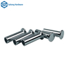 Rivet Manufacturer Flat Head Semi Hollow Iron Plated with White Zinc Rivets Applied To Household Appliances And Office Equipment