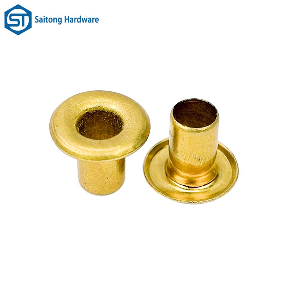 Customizable Eyelet made of brass, used in industries such as electronics and clothing