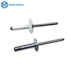 Customized hollow core rivets for permanent fixation, convenient installation, and application in doors, windows, buildings, etc