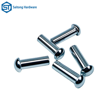 Metal Rivets, Rust Resistant And Corrosion-resistant, Round Headed Solid Iron Plated with Blue Zinc, Are Used for Furniture Hardware Metal Connections