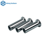 Rivet Manufacturer Flat Head Semi Hollow Iron Plated with White Zinc Rivets Applied To Household Appliances And Office Equipment