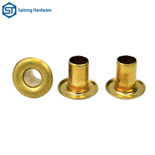 Customizable Eyelet made of brass, used in industries such as electronics and clothing