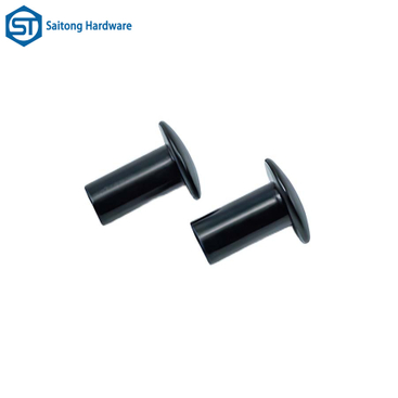 Customized Round Head Semi Hollow Iron Plated Black Zinc Rivets for Industrial Cabinets, Equipment, Etc
