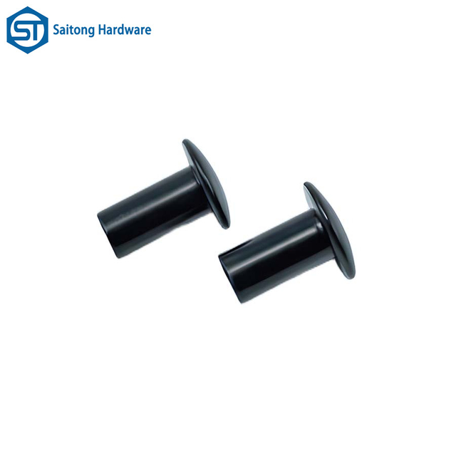 Customized Round Head Semi Hollow Iron Plated Black Zinc Rivets for Industrial Cabinets, Equipment, Etc