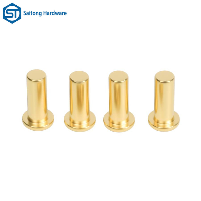 Chinese Fastener Manufacturer Customized Flat Head Solid Brass Rivets for Electronic Instrument Sensors, Etc