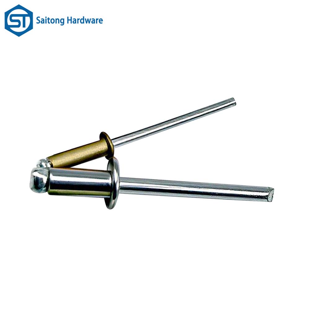 Customized hollow core rivets for permanent fixation, convenient installation, and application in doors, windows, buildings, etc