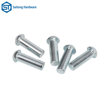 Metal Rivets, Rust Resistant And Corrosion-resistant Round Headed Solid Iron Plated with Blue Zinc Rivets, Are Used for Furniture Hardware Metal Connections