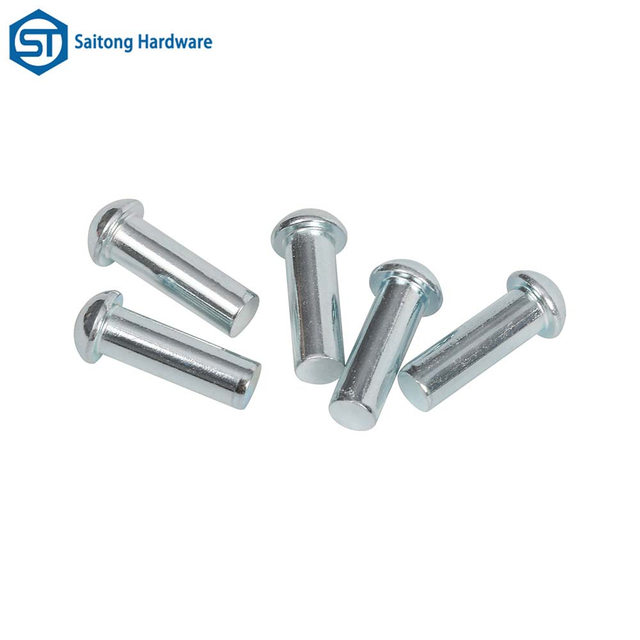 Metal Rivets, Rust Resistant And Corrosion-resistant Round Headed Solid Iron Plated with Blue Zinc Rivets, Are Used for Furniture Hardware Metal Connections