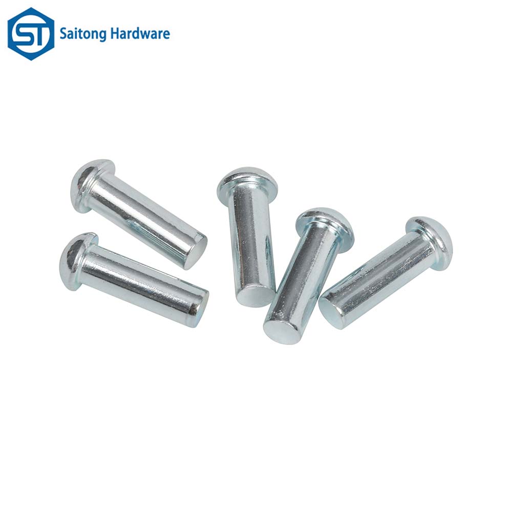 Metal Rivets, Rust Resistant And Corrosion-resistant Round Headed Solid Iron Plated with Blue Zinc Rivets, Are Used for Furniture Hardware Metal Connections