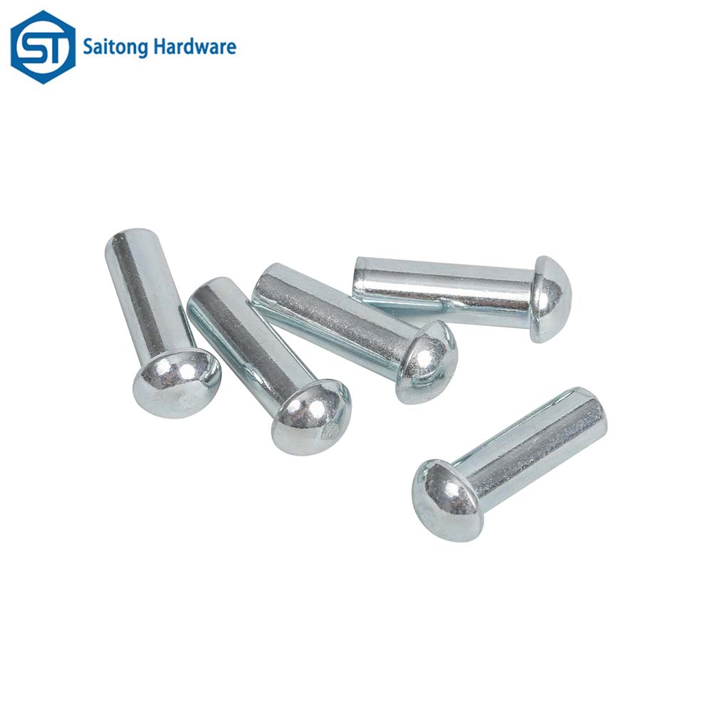 Metal Rivets, Rust Resistant And Corrosion-resistant Round Headed Solid Iron Plated with Blue Zinc Rivets, Are Used for Furniture Hardware Metal Connections